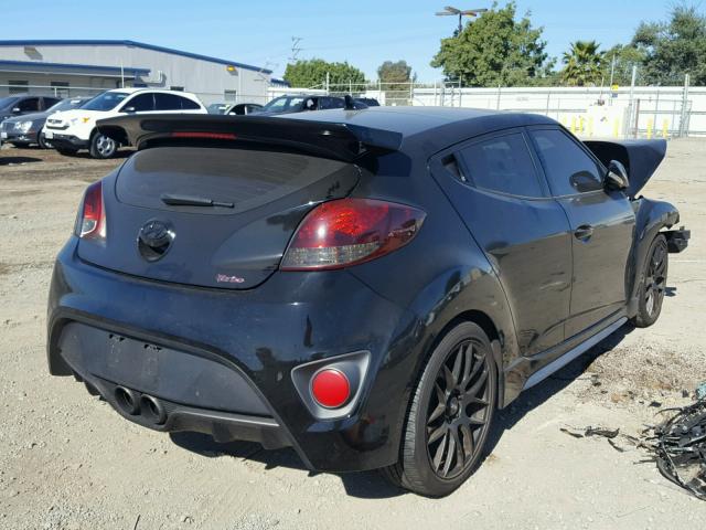 KMHTC6AE5DU160631 - 2013 HYUNDAI VELOSTER T BLACK photo 4