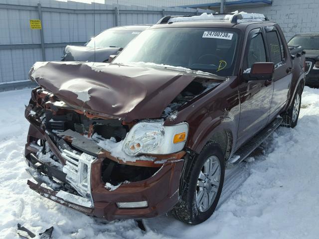 1FMEU5D89AUF07198 - 2010 FORD EXPLORER S BROWN photo 2