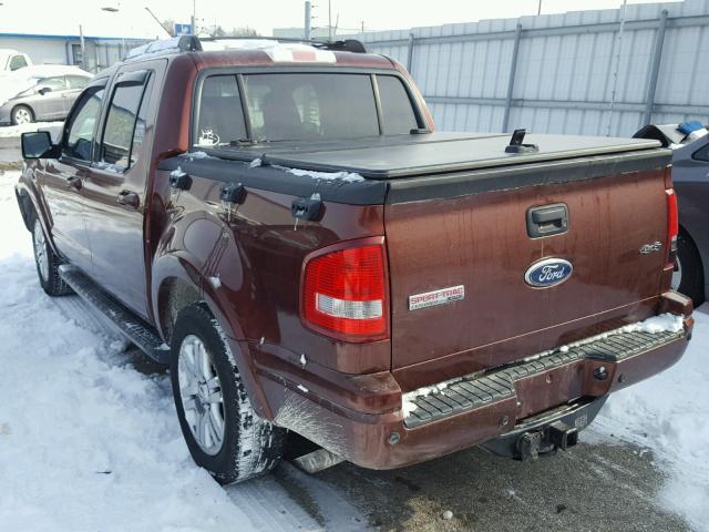 1FMEU5D89AUF07198 - 2010 FORD EXPLORER S BROWN photo 3