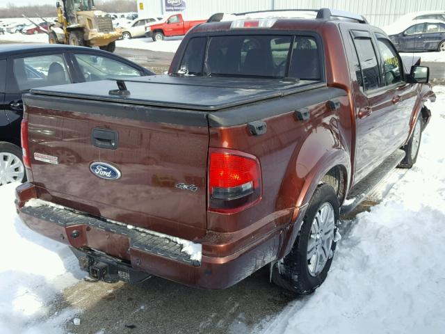 1FMEU5D89AUF07198 - 2010 FORD EXPLORER S BROWN photo 4