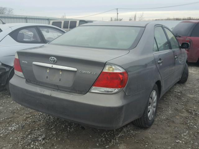 4T1BE32K45U605337 - 2005 TOYOTA CAMRY LE GRAY photo 4