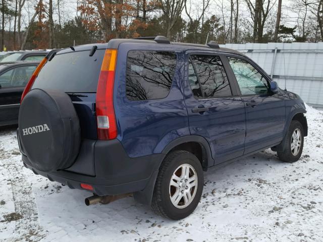 SHSRD78853U125928 - 2003 HONDA CR-V EX BLUE photo 4