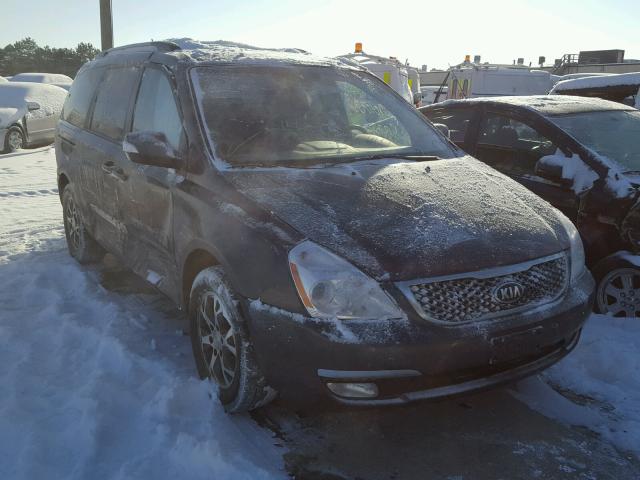 KNDMG4C70E6552633 - 2014 KIA SEDONA LX GRAY photo 1