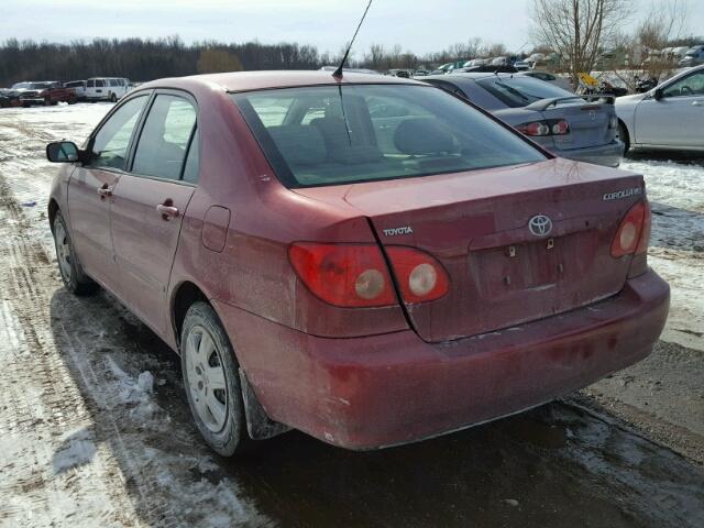 1NXBR32E65Z470960 - 2005 TOYOTA COROLLA CE RED photo 3