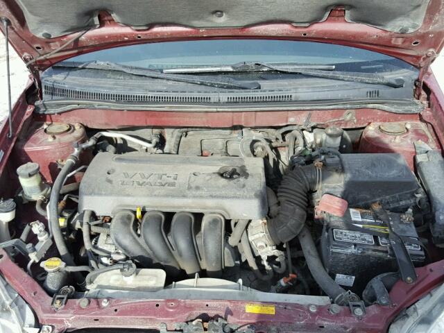 1NXBR32E65Z470960 - 2005 TOYOTA COROLLA CE RED photo 7