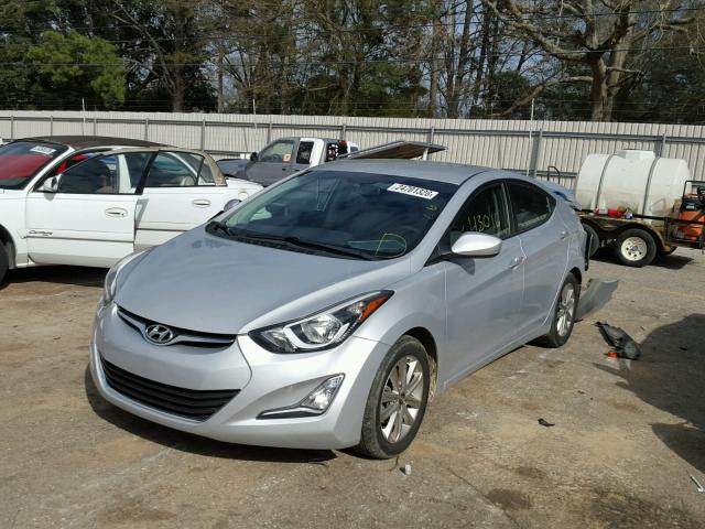 KMHDH4AE8EU134598 - 2014 HYUNDAI ELANTRA SE SILVER photo 2