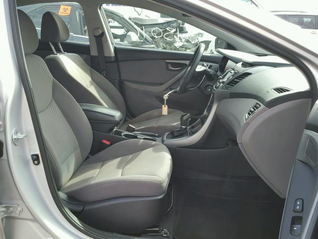 KMHDH4AE8EU134598 - 2014 HYUNDAI ELANTRA SE SILVER photo 5