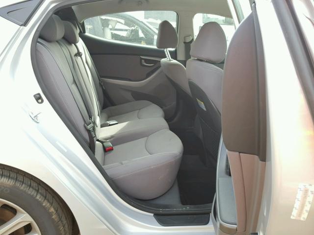 KMHDH4AE8EU134598 - 2014 HYUNDAI ELANTRA SE SILVER photo 6