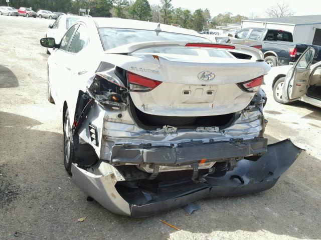 KMHDH4AE8EU134598 - 2014 HYUNDAI ELANTRA SE SILVER photo 9