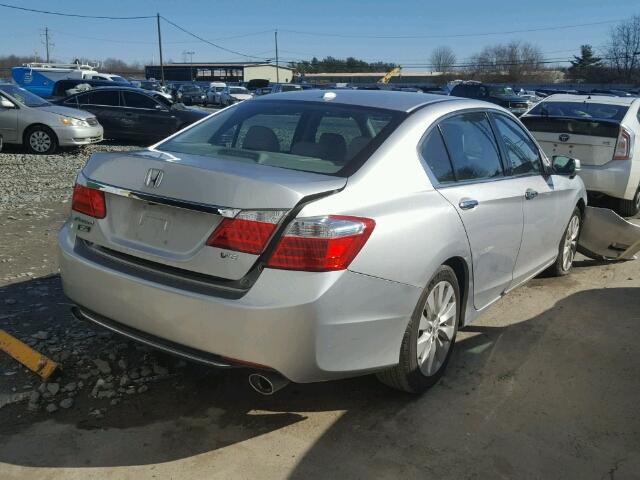 1HGCR3F83DA003185 - 2013 HONDA ACCORD EXL SILVER photo 4