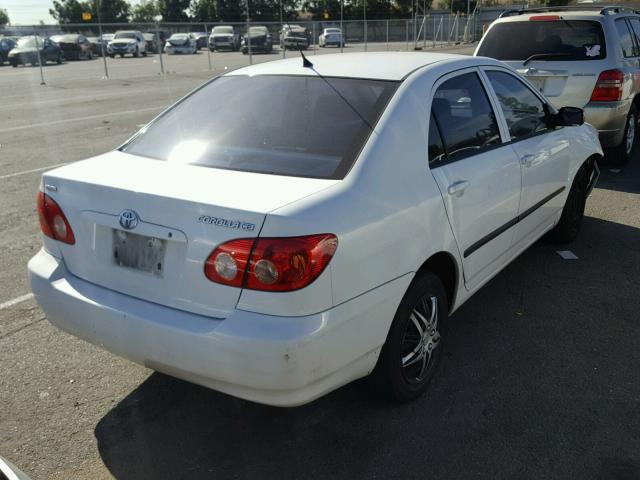 JTDBR32E452053742 - 2005 TOYOTA COROLLA CE WHITE photo 4