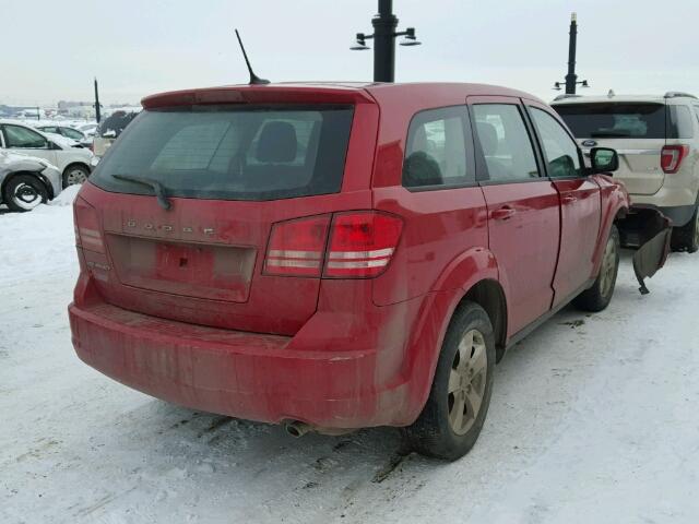 3C4PDCAB1FT730323 - 2015 DODGE JOURNEY SE RED photo 4