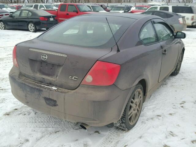 JTKDE177870167558 - 2007 TOYOTA SCION TC MAROON photo 4