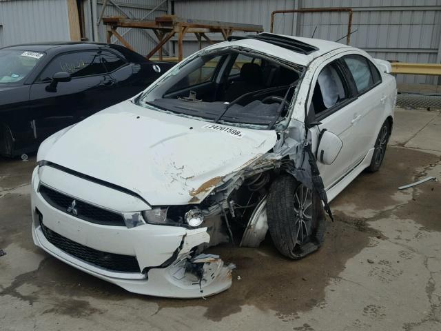 JA32U2FU7HU009400 - 2017 MITSUBISHI LANCER ES WHITE photo 2