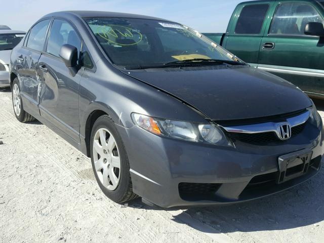 2HGFA1F53AH569018 - 2010 HONDA CIVIC LX GRAY photo 1