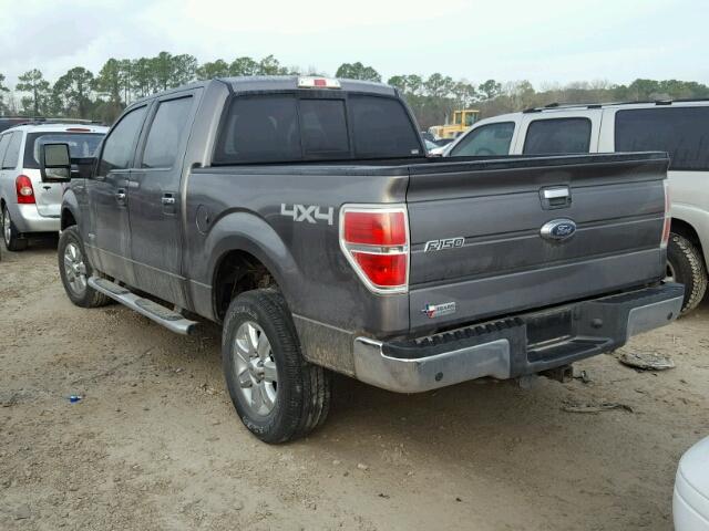 1FTFW1ET1EFC69193 - 2014 FORD F150 SUPER GRAY photo 3