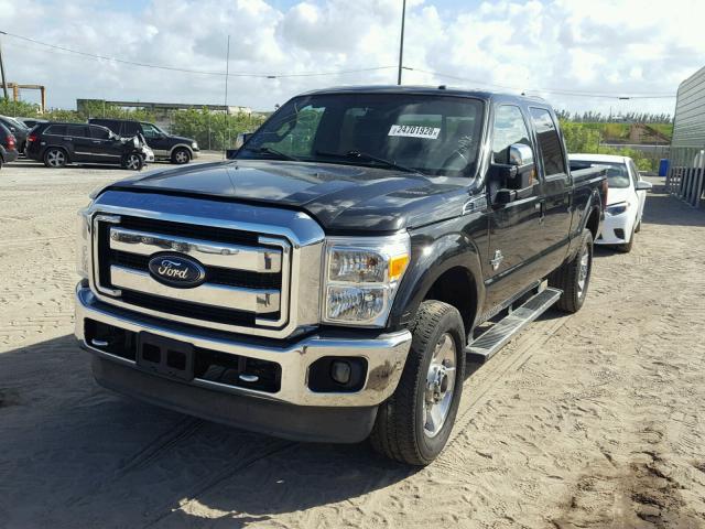 1FT7W2BT4CED07257 - 2012 FORD F250 SUPER BLACK photo 2