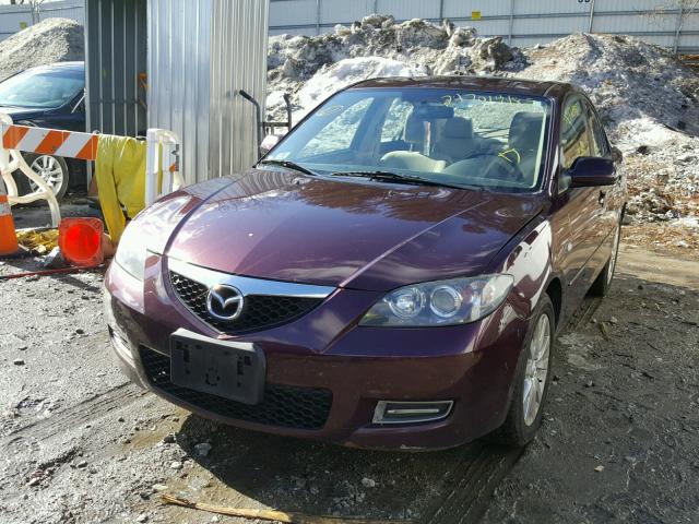 JM1BK32G171640351 - 2007 MAZDA 3 I PURPLE photo 2