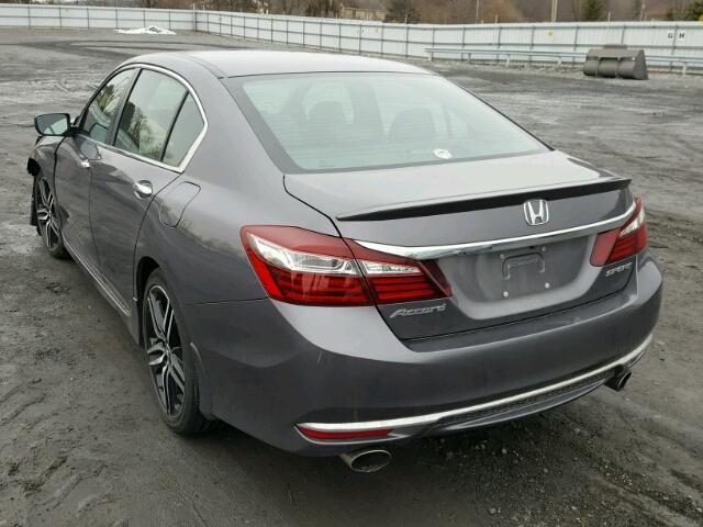 1HGCR2F57GA152462 - 2016 HONDA ACCORD SPO CHARCOAL photo 3