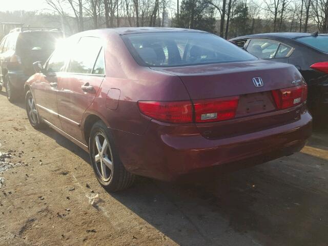 1HGCM56715A094766 - 2005 HONDA ACCORD EX RED photo 3