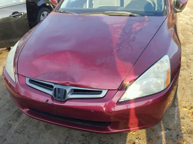 1HGCM56715A094766 - 2005 HONDA ACCORD EX RED photo 9