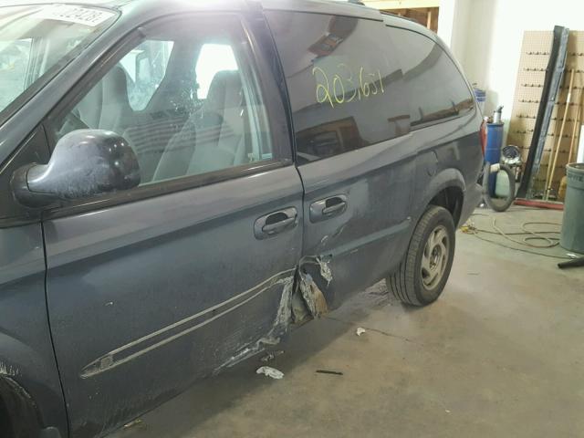 1B4GP44352B655538 - 2002 DODGE GRAND CARA BLUE photo 9