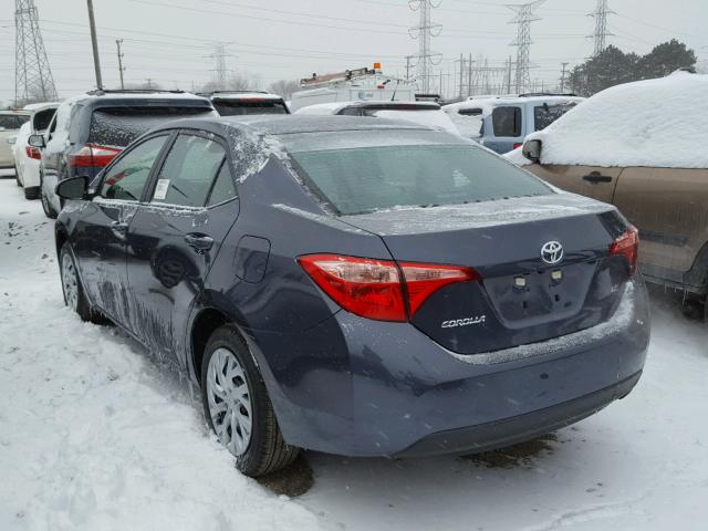 5YFBURHE7HP722147 - 2017 TOYOTA COROLLA L BLUE photo 3