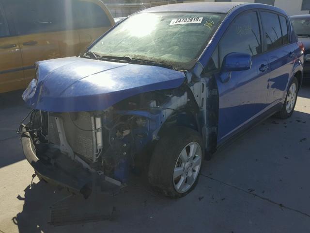 3N1BC13EX9L420557 - 2009 NISSAN VERSA S BLUE photo 2