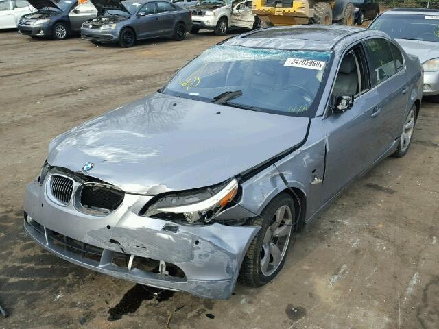 WBANE53527CY07492 - 2007 BMW 525 I SILVER photo 2