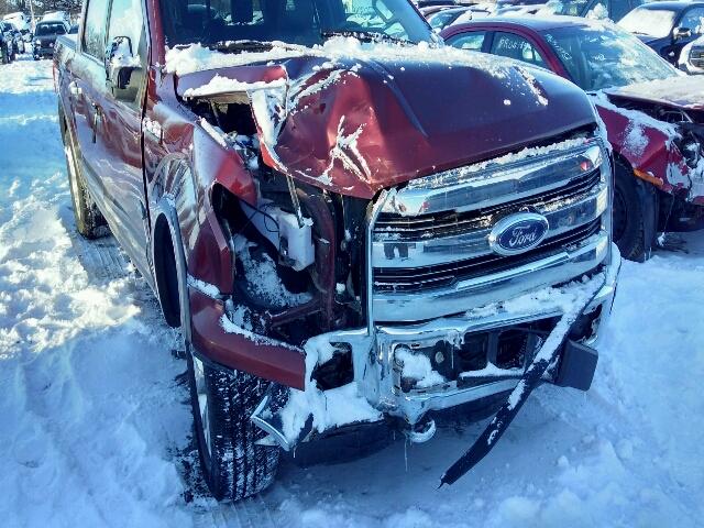 1FTEW1EF2FFB14823 - 2015 FORD F150 SUPER MAROON photo 9