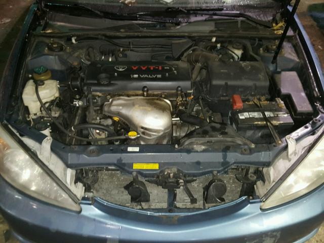 4T1BE30K04U813104 - 2004 TOYOTA CAMRY LE BLUE photo 7