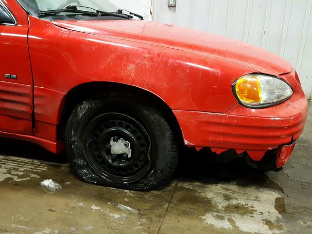 1G2NF52T21C268271 - 2001 PONTIAC GRAND AM S RED photo 9