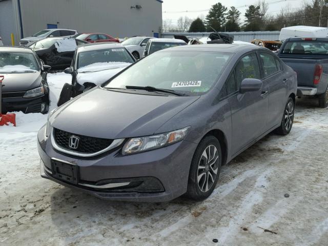2HGFB2F8XEH546418 - 2014 HONDA CIVIC EX ნაცრისფერი ფოტო 2