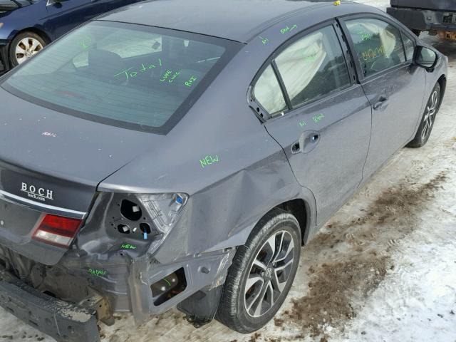 2HGFB2F8XEH546418 - 2014 HONDA CIVIC EX ნაცრისფერი ფოტო 9