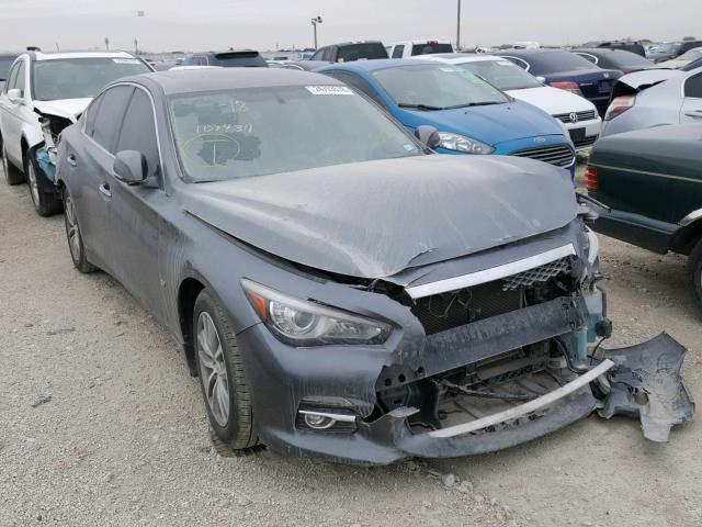 JN1BV7APXEM676912 - 2014 INFINITI Q50 BASE GRAY photo 1