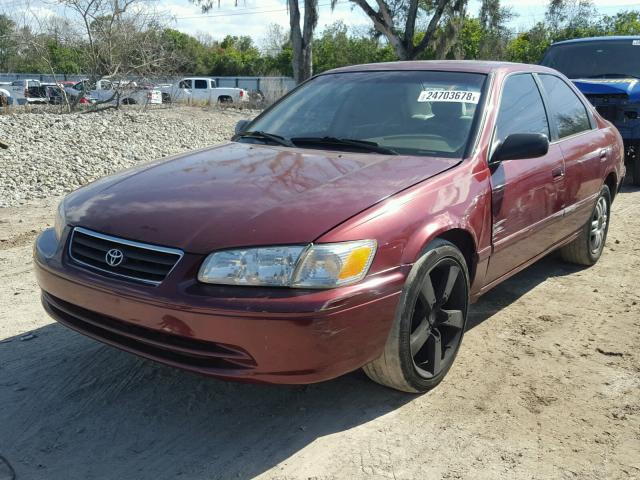 4T1BG22K7YU957837 - 2000 TOYOTA CAMRY CE BURGUNDY photo 2