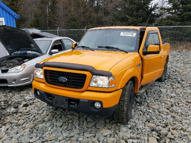 1FTZR45E99PA07851 - 2009 FORD RANGER SUP YELLOW photo 2