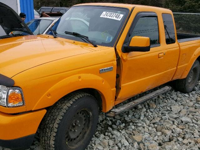 1FTZR45E99PA07851 - 2009 FORD RANGER SUP YELLOW photo 9