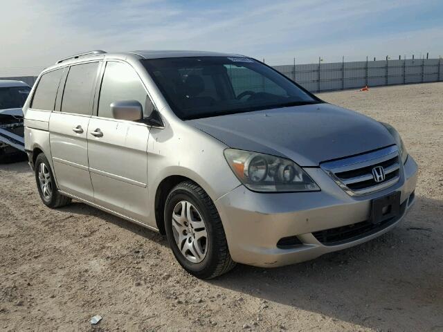 5FNRL38745B083488 - 2005 HONDA ODYSSEY EX SILVER photo 1