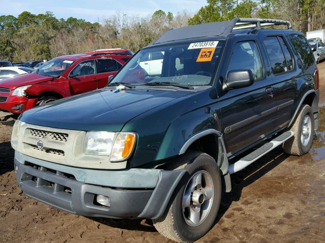 5N1ED28Y41C553469 - 2001 NISSAN XTERRA XE GREEN photo 2