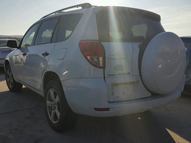 JTMZD33V276035408 - 2007 TOYOTA RAV4 WHITE photo 3