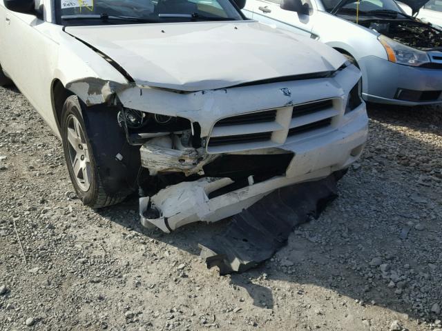 2B3KA43R57H857414 - 2007 DODGE CHARGER SE WHITE photo 9