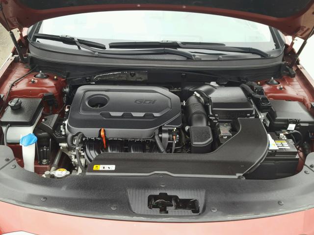 5NPE24AF6GH330510 - 2016 HYUNDAI SONATA SE RED photo 7