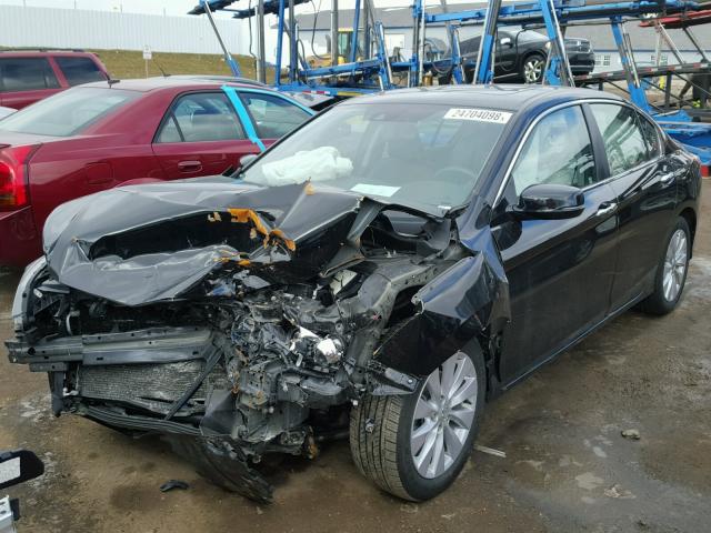 1HGCR2F86EA007212 - 2014 HONDA ACCORD EXL BLACK photo 2