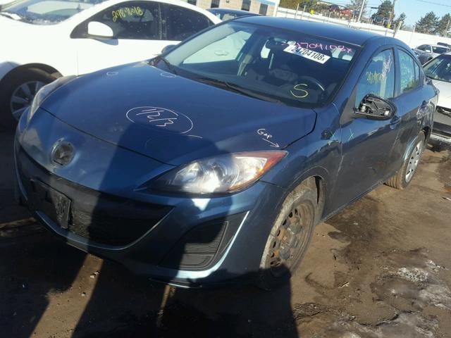 JM1BL1VFXB1447404 - 2011 MAZDA 3 I BLUE photo 2