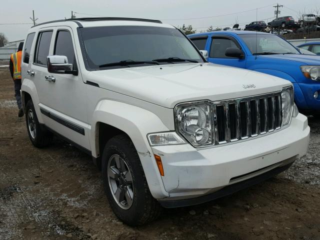 1J8GN28K48W233317 - 2008 JEEP LIBERTY SP WHITE photo 1