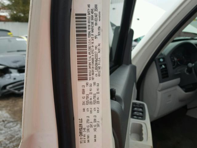 1J8GN28K48W233317 - 2008 JEEP LIBERTY SP WHITE photo 10