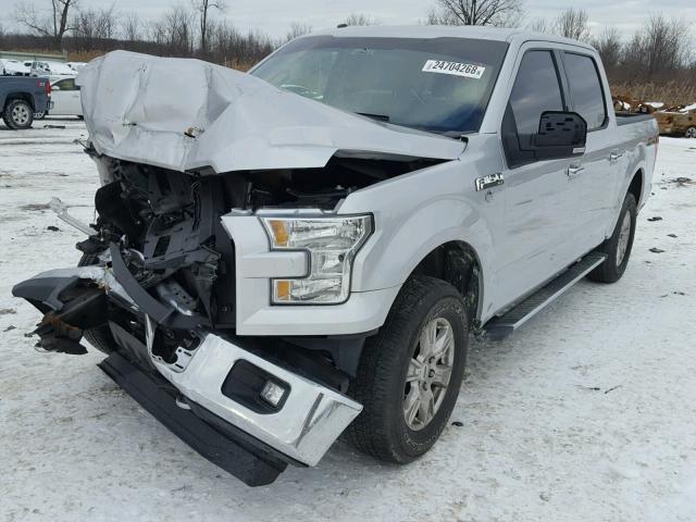 1FTEW1EF3FFB95069 - 2015 FORD F150 SUPER SILVER photo 2