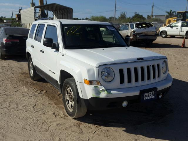 1C4NJPBAXFD428130 - 2015 JEEP PATRIOT SP WHITE photo 1