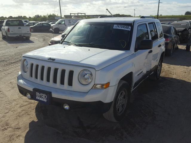 1C4NJPBAXFD428130 - 2015 JEEP PATRIOT SP WHITE photo 2